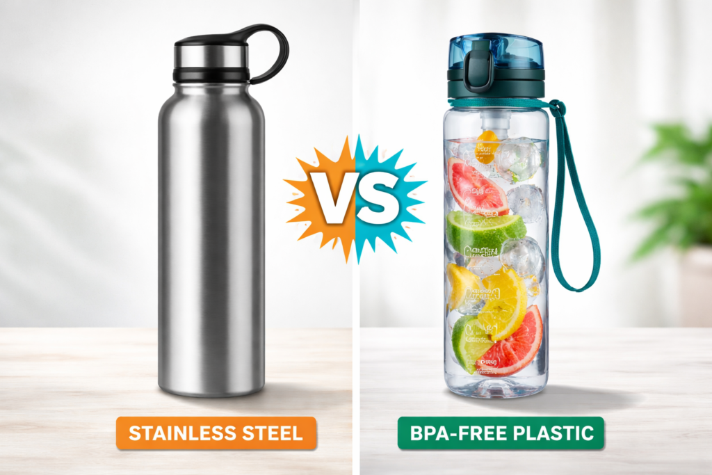 BPA-free vs stainless steel bottles