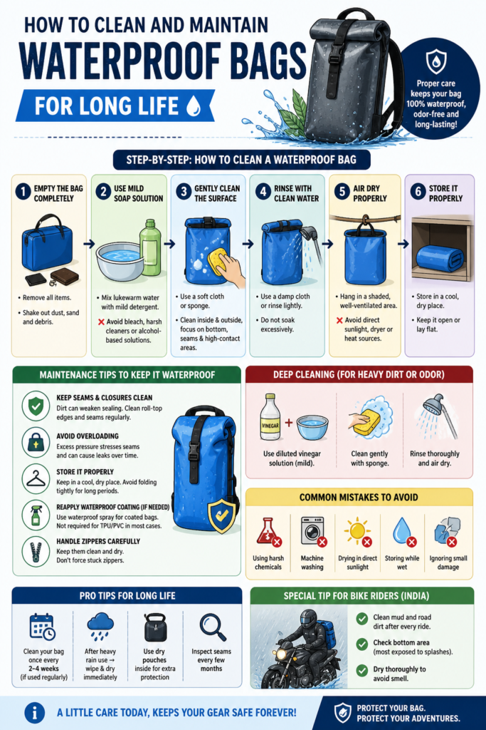 How to Clean and Maintain Waterproof Bag