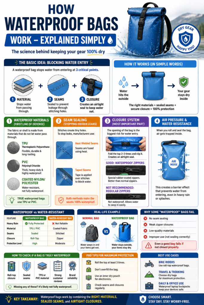 how waterproof bags work