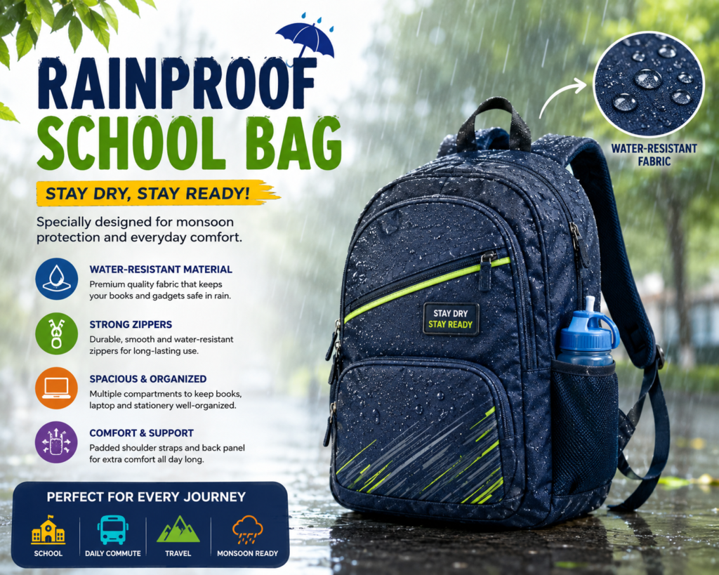 Rainproof School Bags