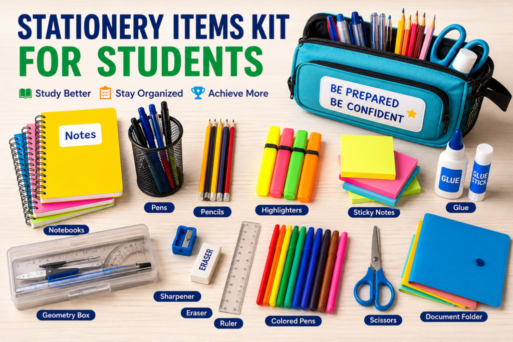Stationery Items Kit for Students