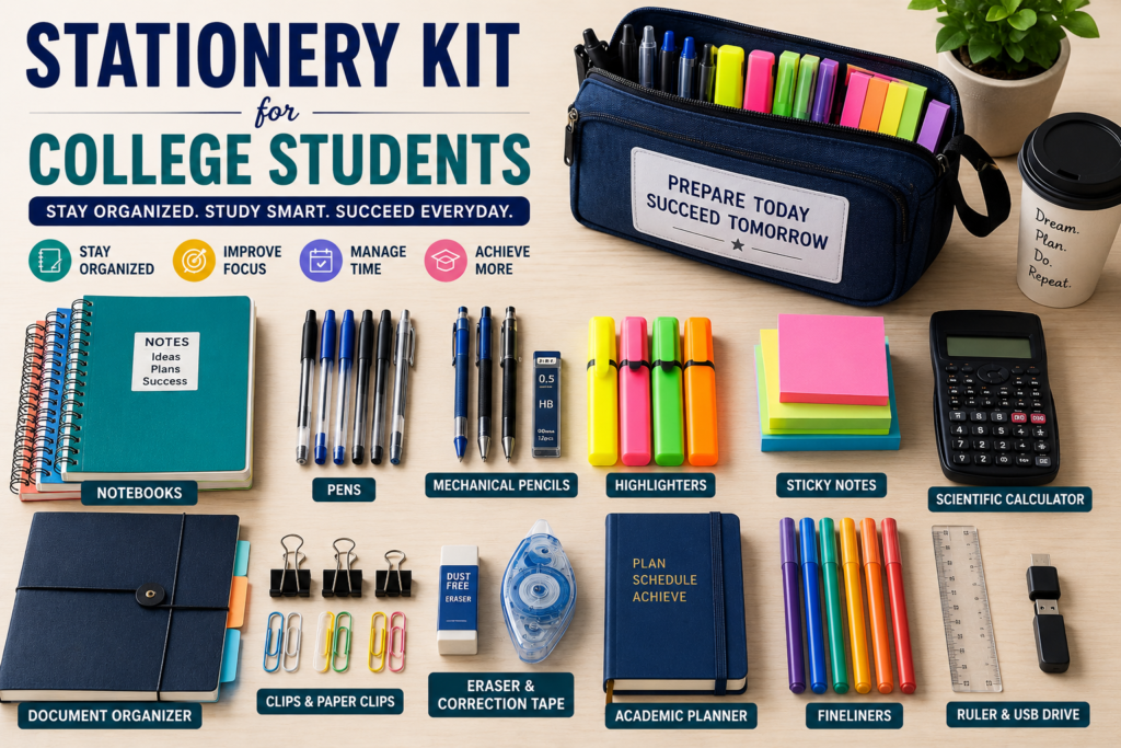 Stationery Kit for College Students
