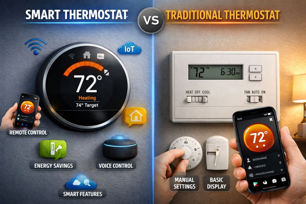 Smart Thermostat vs Traditional Thermostat