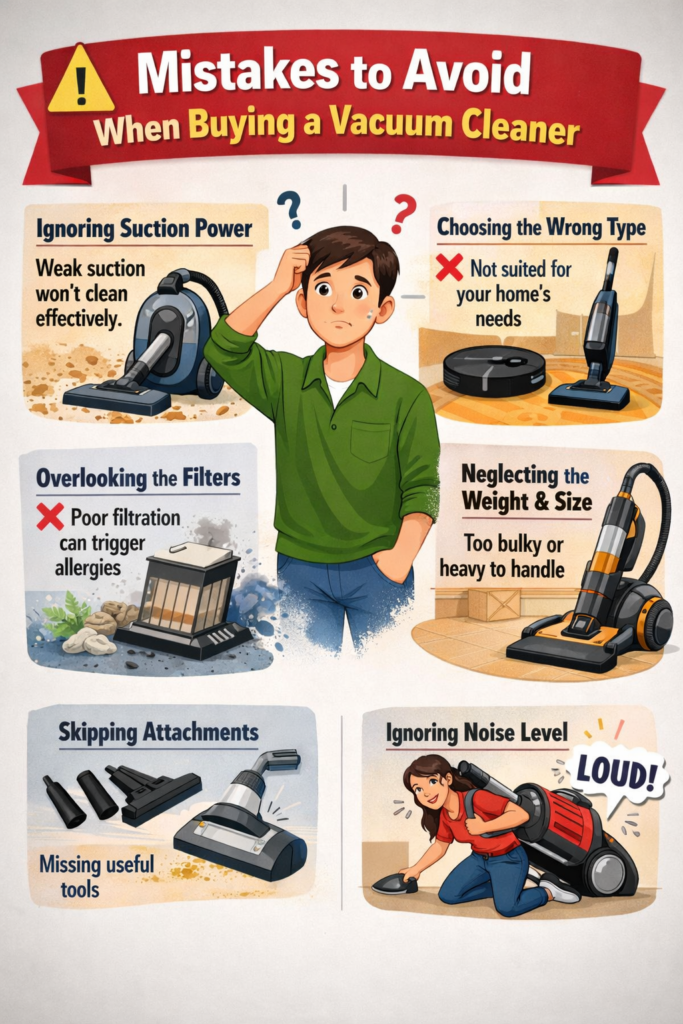 Mistakes to Avoid When Buying a Vacuum Cleaner