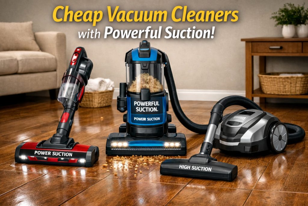 Cheap Vacuum Cleaners with Powerful Suction