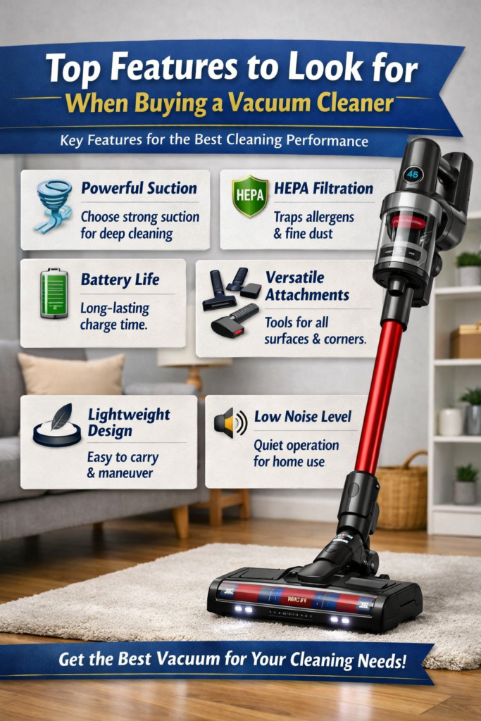 Top Features of Vacuum Cleaner