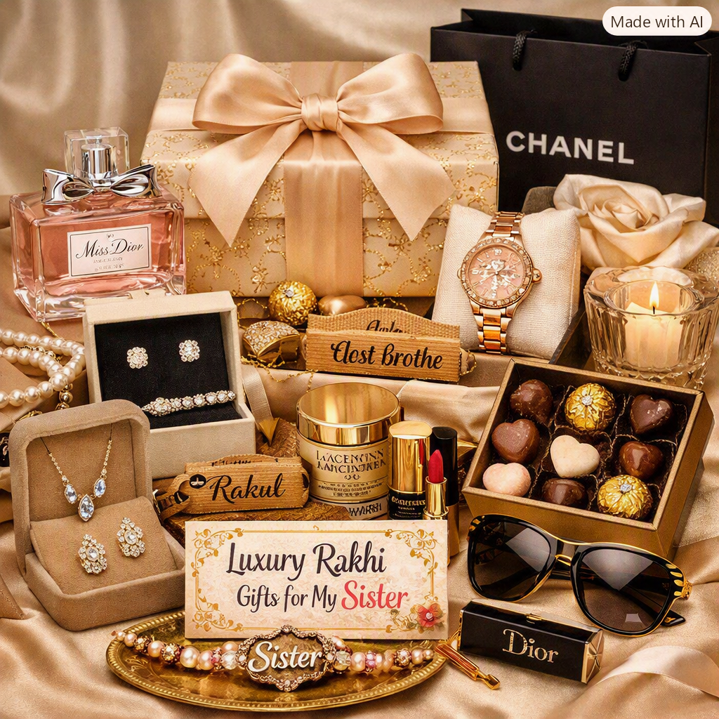 Luxury Rakhi Gifts for Sister 
